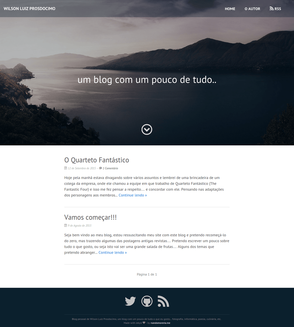 Blog Wilson Luiz Prosdocimo - um blog com um pouco de tudo..
