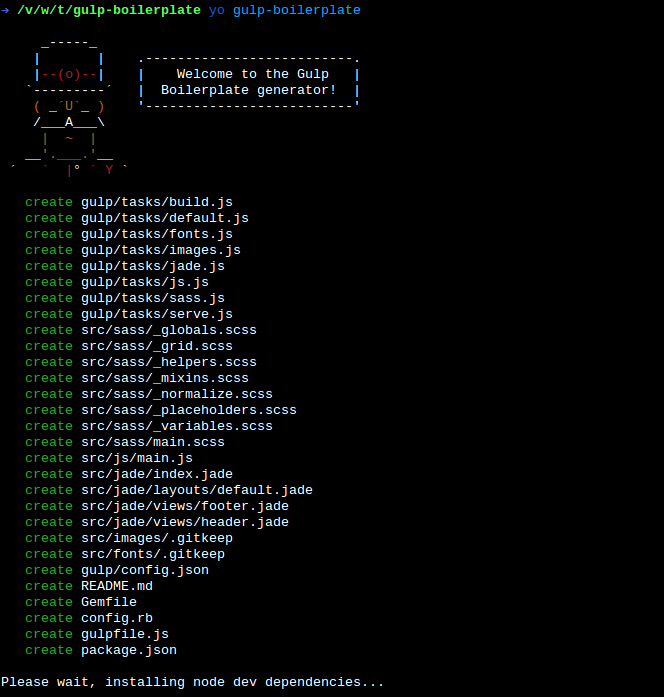 Yeoman Generator Gulp Boilerplate